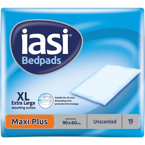 IASI BEDPADS Абсорбиращи чаршафи XL 60/90 - 15 броя от Водоустойчив долен слой - 13.2