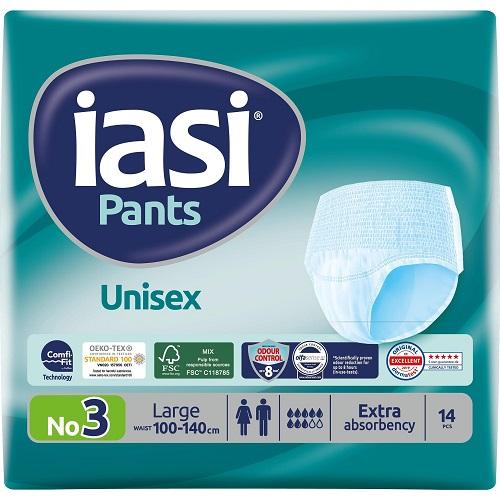 IASI PANTS UNISEX Еднократно бельо за инконтиненция L от бързо абсорбиране на влагата - 24.4