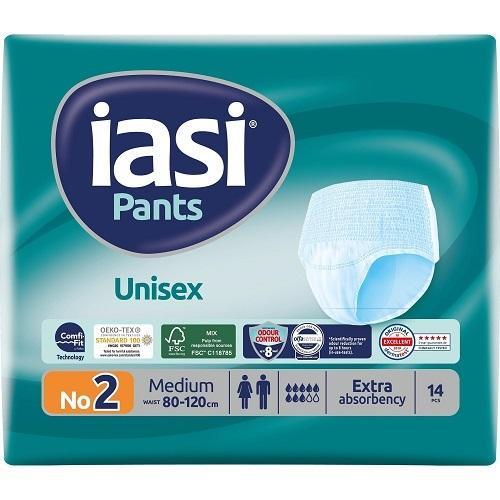 IASI PANTS UNISEX Еднократно бельо за инконтиненция М от бързо абсорбиране на влагата - 23.4